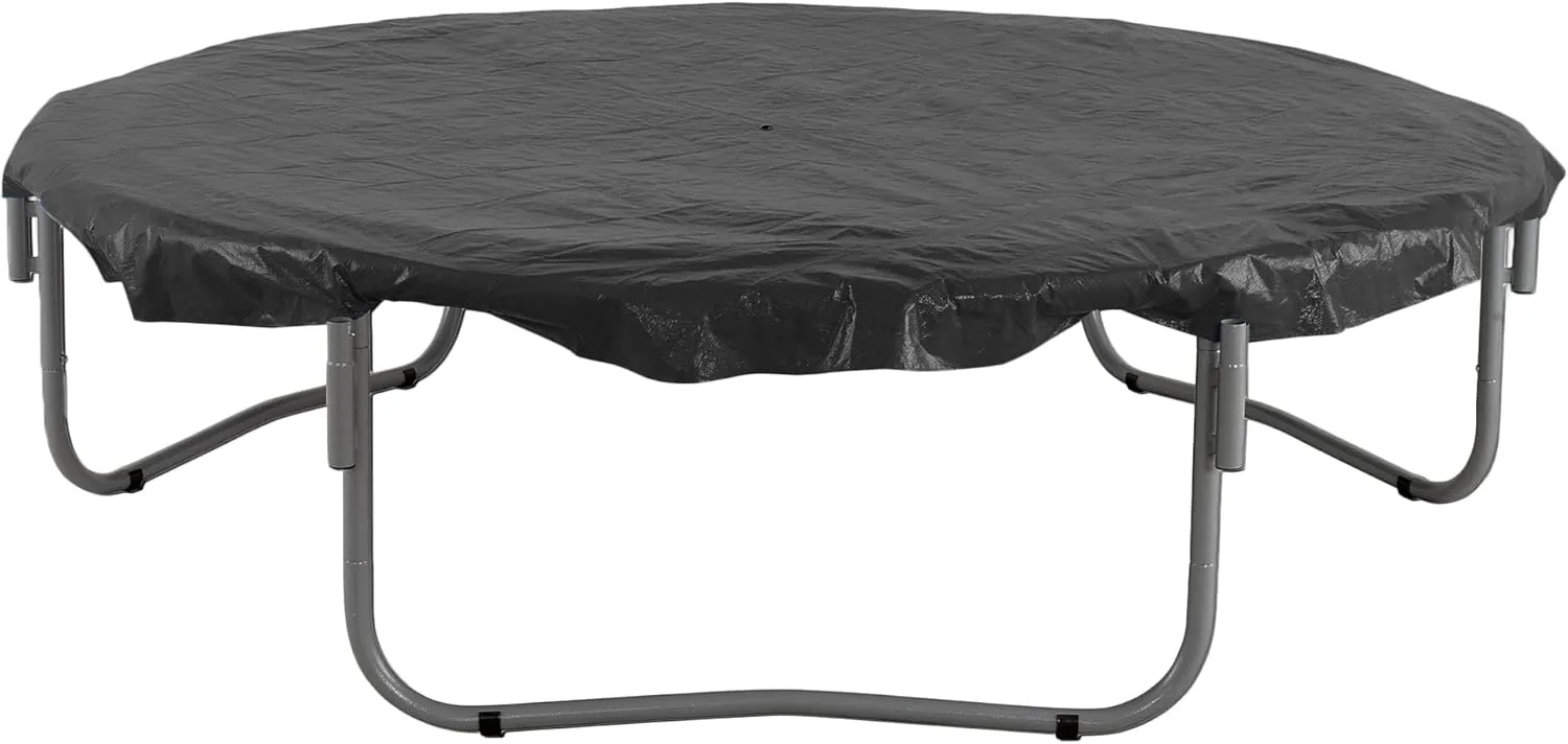 13ft Trampoline Cover, Round Trampoline Cover Rain Snow Sun Shade Protection Cover, Rainproof UV Resistant Wear-Resistant Gravity Trampoline Cover trampoline Protective Covers - 13ft Round,Black
