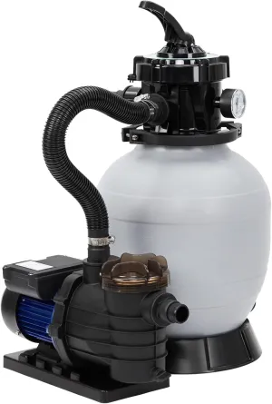 13" Sand Filter Pump - 2Lb Filter Ball, 3434GPH 3/4HP Pool Sand Filter for Above Ground and Inground Pool Up to 8500 Gallons,with 6-Way Multi-Port Valve & Strainer Basket Easy Installation
