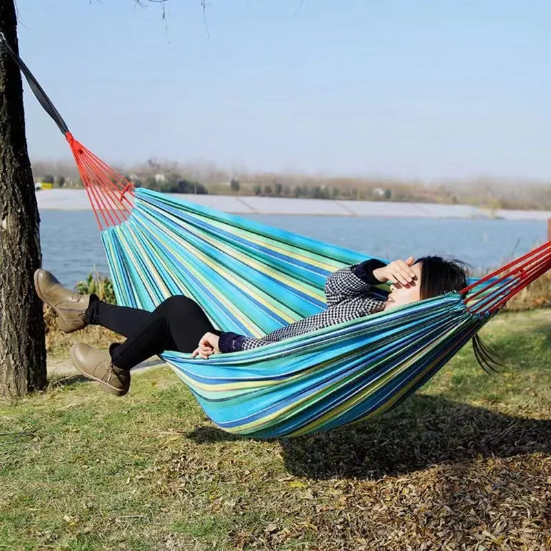 #147 Outdoor Cotton Hammock for Tow Person
