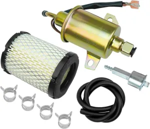 149-2311 Fuel Pump and 149-2457 Fuel Filter Fit for Onan Cummins Generator 4000 4KW Microlite MicroQuiet Generators with 1403280 Air Filter and Fuel Line