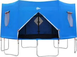 15FT Trampoline Tent, Fits for 6 Straight Pole Round Trampoline, Trampoline Tent Cover (Tent Only)