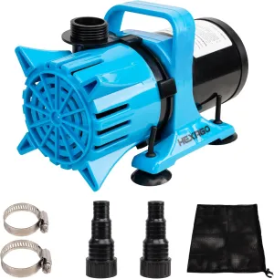 1800GPH Submersible Water Pump, 100W Water Pond Pump with Barrier Bag, 33FT Power Cord, 13FT Lift Quiet Water Garden Pumps for Pond, Waterfall, Fountains, Fish Tank and Hydroponic, UL Listed