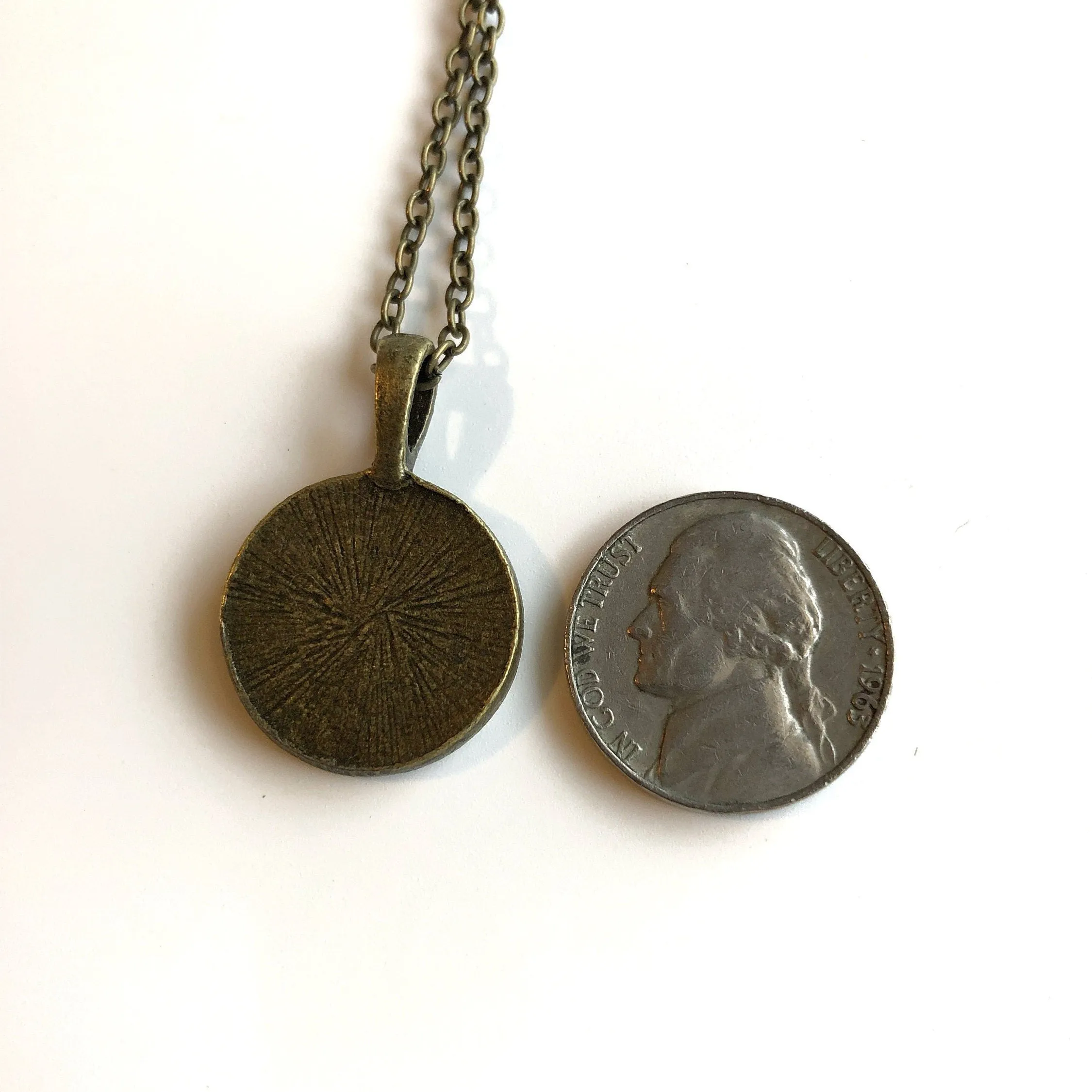 1966 Japanese Onjo Bosatsu Stamp - Postage Stamp Necklace