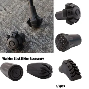 1PC New Black Nordic Walking Poles Trek Pole Telescopic Alpenstock Crutch Walking Stick Accessories