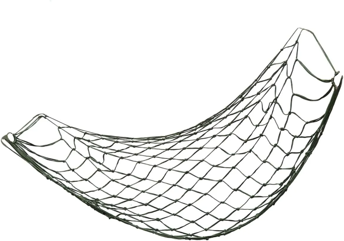 1pc Nylon Mesh Hammock Outdoor Coarse Tuck Net Thickened Rope Bed for Camping Hiking Sports Quick Dry Easy to Green
