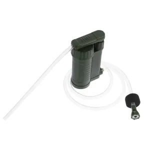 1pc Water Purifier Pump Water Filter Emergency Camping Hand Pump Water Filtration Device Water Filtration System Portable Water Purifier Green
