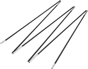 2 Pcs Camping Tent Pole, Tent Pole Bars, Portable Support Rods with Replacement Parts, Suitable for Soft Ground