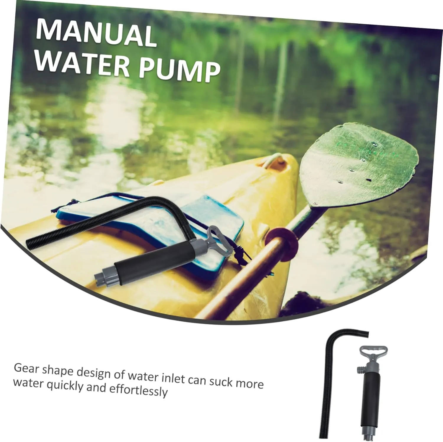 2 Sets Kayak Water Pump Kayaks Hand Pump Kayak Bailing Pump Kayak Pump and Pipe Kayak Bailer Kayak Bilge