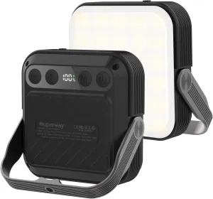 20000mAh Rechargeable LED Camping Lantern - 1600LM, QC3.0 22.5W, 4 - Color Switch, IPX5 Waterproof - Perfect for Camping, Hiking & Emergency Situations(Black)