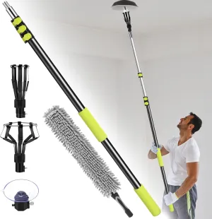 20FT Telescopic Light Bulb Changer for High Ceilings,Aluminum alloy lightweight lightbulb changer for high ceilings,High ceiling light bulb changer with pole for high ceilings and embedded lights