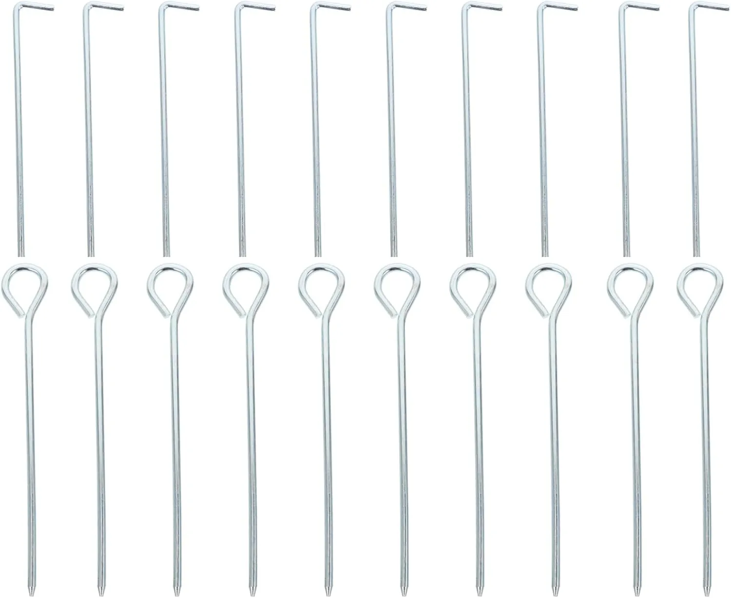 20Pcs Heavy Duty Camping Tent Pegs Durable Iron Stakes for Outdoor Use Easy to Install Remove for Tents Awnings Reliable Camping Safety Accessories