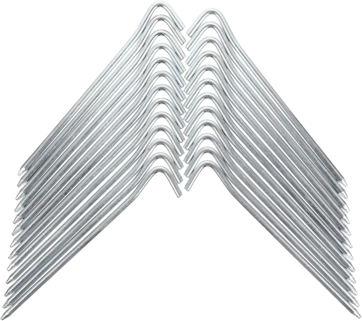 25pcs Metal Tent Stakes for Outdoor Camping Heavy Duty Pegs for Tents Tarps and Ground Anchors Support for Windy Conditions