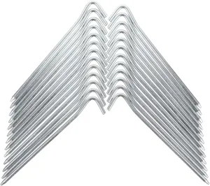 25pcs Metal Tent Stakes for Outdoor Camping Heavy Duty Pegs for Tents Tarps and Ground Anchors Support for Windy Conditions
