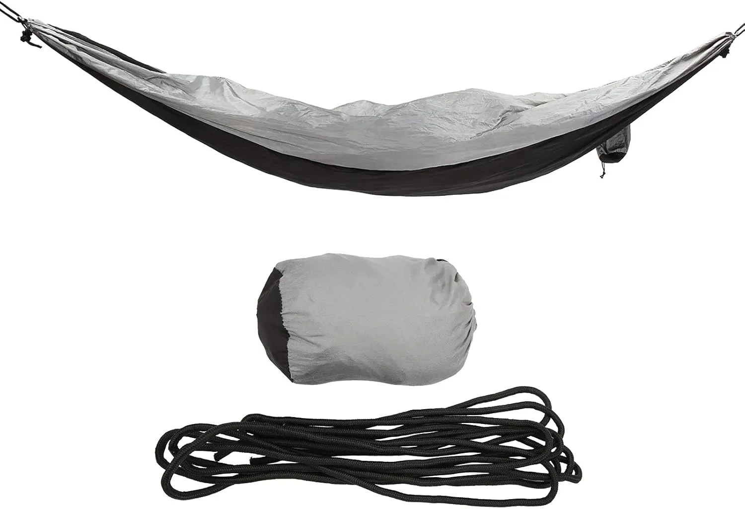260x140cm Camping Hammock, Strength 210T Nylon, Lightweight and Portable, Supports Up to 250kg, with Carry and Tree Straps, for Backpacking and Outdoor Use