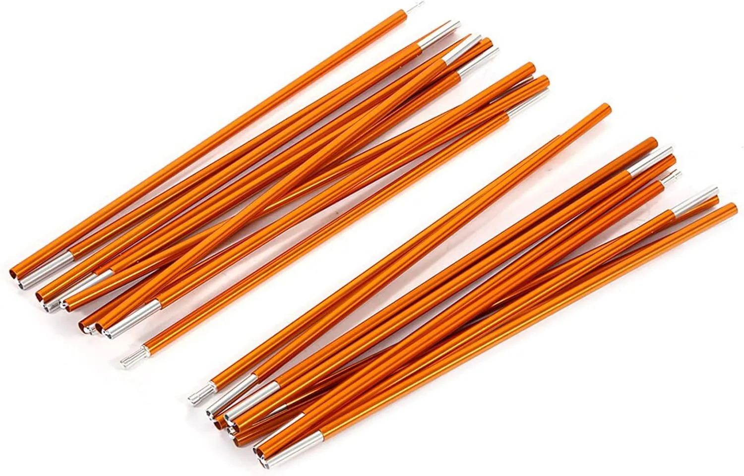 2Pcs Tent Pole Rod,High Strength Aluminium Alloy Tent Supporting Rod Pole Bar for Outdoor Hiking Camping Backpacking