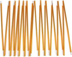 2pcs/lot Outdoor 12 Sections Aluminum Alloy 8.5mm 4.4m Tent Poles Hiking Travel Accessory for Camping