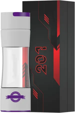 3 in1 Hydrogen Water Bottle, 2024 New Portable 2000PPB Hydrogen Water Ionizer Machine, with SPE PEM Technology Glass Health Cup, Improves Water Drinking Quality