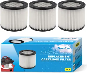 3 Pack 90398 Shop Vac Replacement Cartridge Filter for Most 1-4 Gallon Wet/Dry Vacuums and 5 Gallon Portable Model H87S, HangUp, and Wall Mount Vacs, 903-98-00/9039833/9039800/Type AA