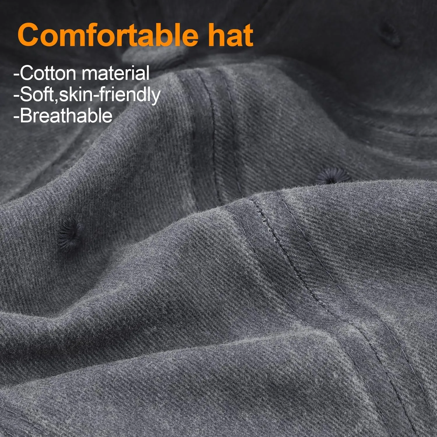 3 Pack Washed Plain Baseball Cap, Retro Adjustable Dad Hats Gift for Men/Women,Unstructured/Cotton