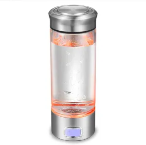 300ML Hydrogen Rich Water Generator Bottle, 800-1200PPB High Concentration Hydrogen Water Cup, Portable Lonizer Filters, for Home Travel Healthy Use