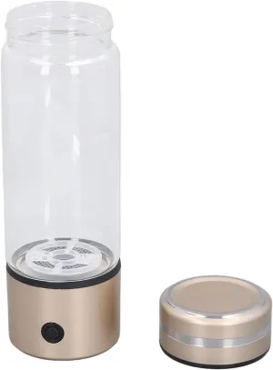 300ML Hydrogen Water Bottle, 1200 to 1400PPB Hydrogen Rich Water Health Cup Rechargeable, 3 Minute Quick Electrolysis, Portable Hydrogen Water Generator for Home Travel Office
