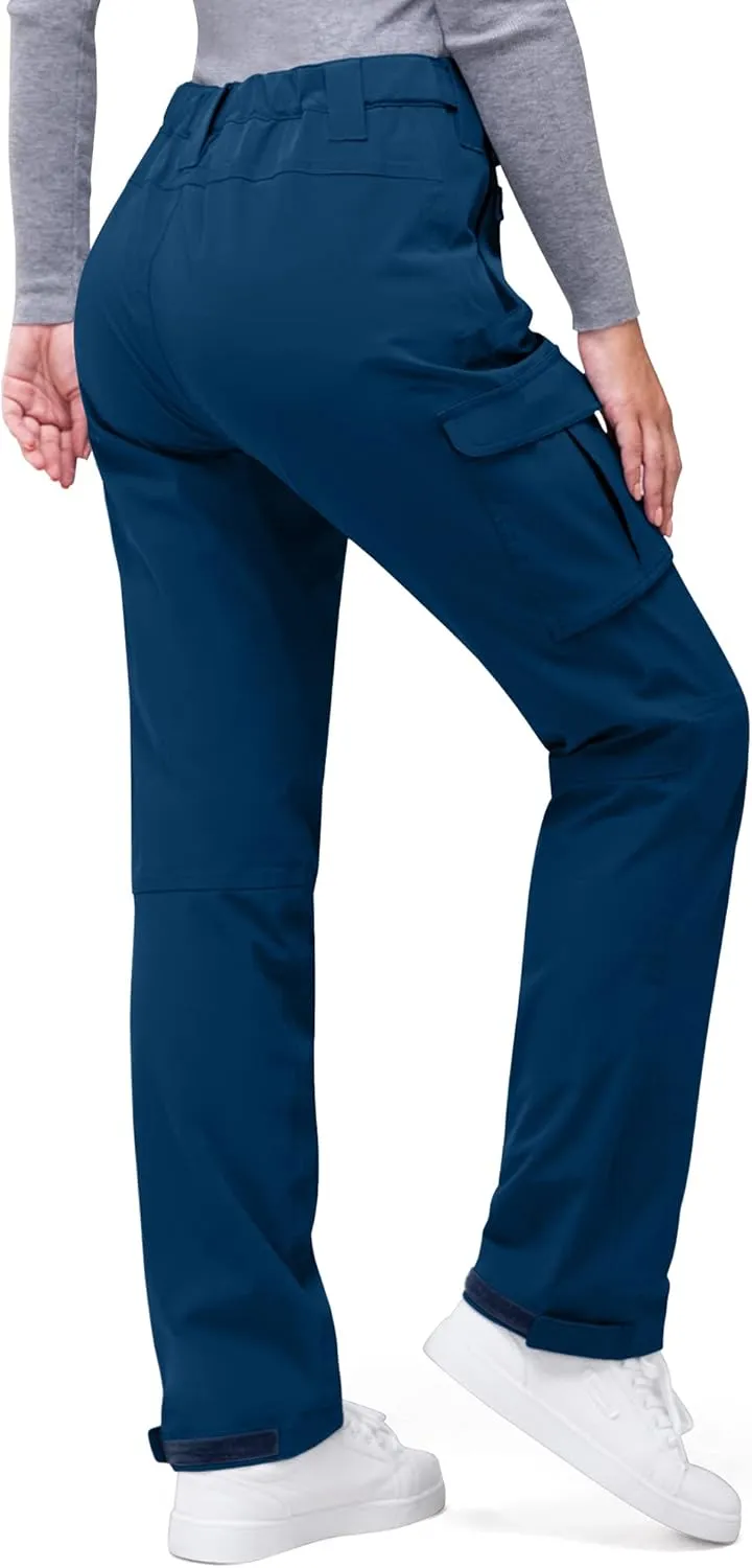 33,000ft Women's Rain Pants, Waterproof Lightweight Breathable Rain Overall Hiking Pants