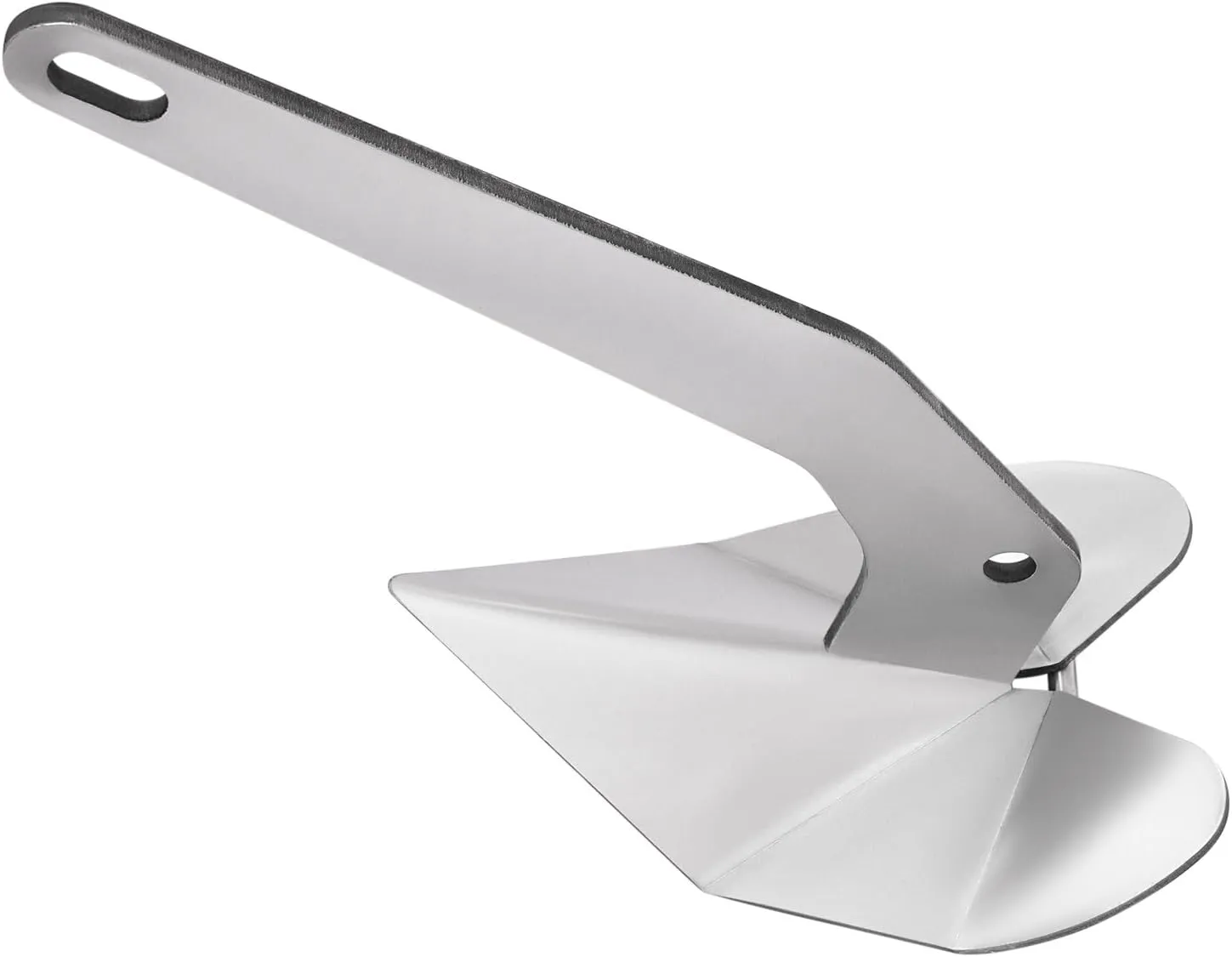 35LBS Stainless Steel Delta Anchor, Wing Style Boat Anchor Marine Heavy Duty Triangular Anchor 10lb / 14lb / 17lb /18lb / 21lb / 22lb / 32lb / 35lb / 43lb Wing Style Triangle Anchor for Small Yacht