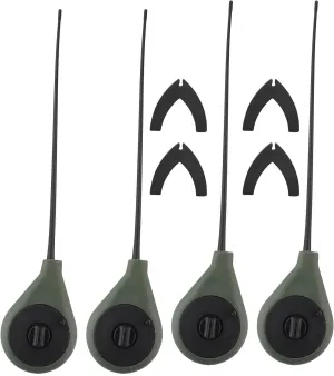 4 Set Ice Fishing Rod, Portable Mini Winter Fishing Pole with Rod Tips, Fishing Pole Kit for Lakes Ponds River Fishing