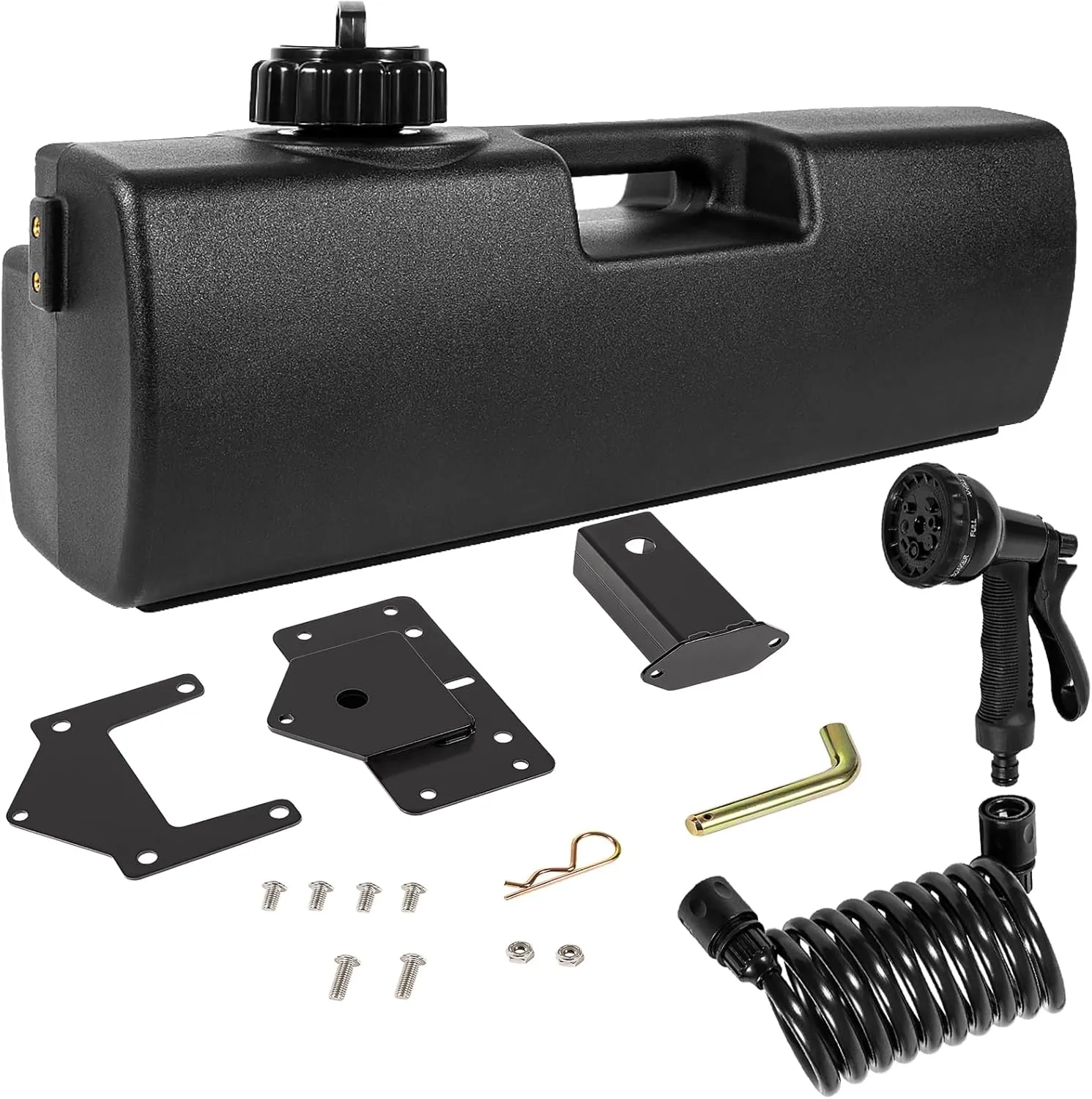 4.0 Gallon Self-Pressurized Water Tank Suitable for Off-Road Riders, Campers and Travelers for Camping Overland Beach Shower Tank Etc