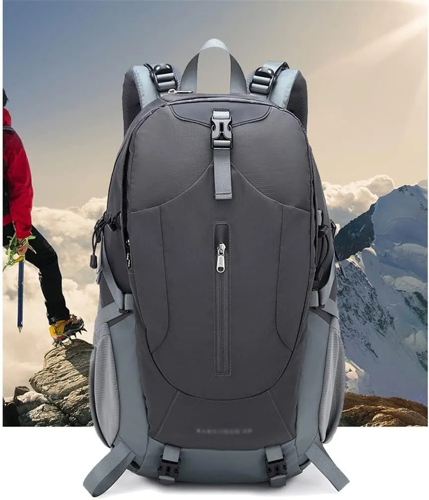 40L Hiking Backpack Outdoor Mountaineering Bag Large Capacity Travel Sports Backpack (D,As the picture shows)