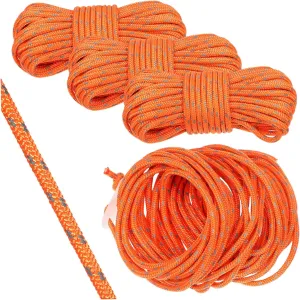 4pcs Heavy Duty Reflective Camping Rope High Visibility Nylon Tent Guide Cord with Storage Bag for Outdoor Use Hiking Climbing and Camping Activities