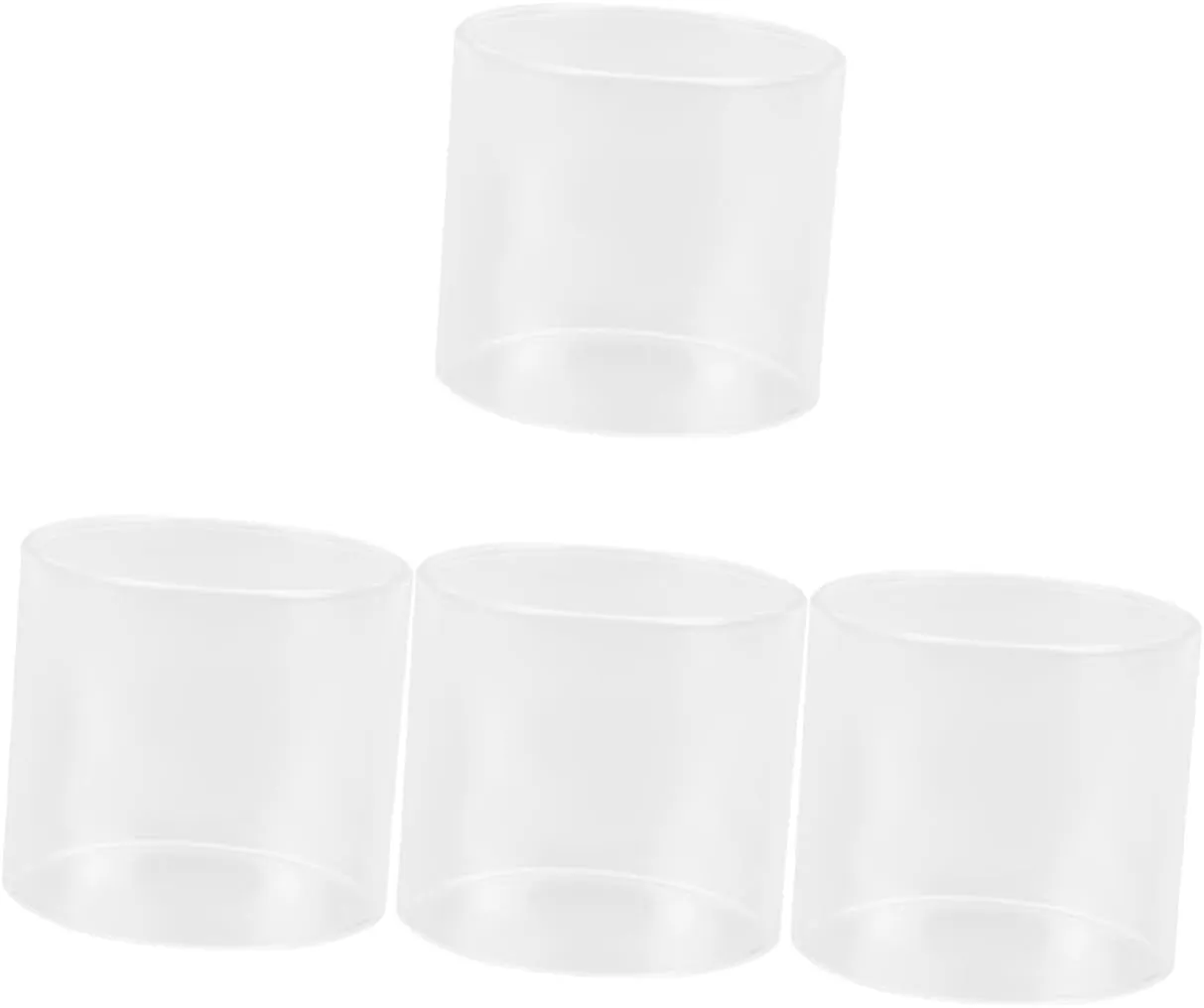 4pcs Propane Lantern Protective Cover Transparent Gas Lantern Shade Heat Resistant Glass Design for Outdoor Camping Scratch Water Resistant for