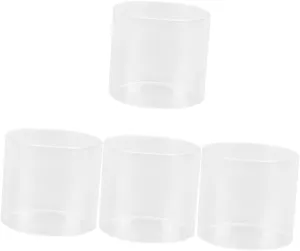 4pcs Propane Lantern Protective Cover Transparent Gas Lantern Shade Heat Resistant Glass Design for Outdoor Camping Scratch Water Resistant for