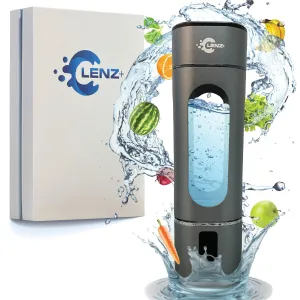 4th Gen Hydrogen Water Bottle Generator, Rechargeable Water Ionizer with LED Screen and SPE/PEM Technology (Dark Gray, 10 Ounces)