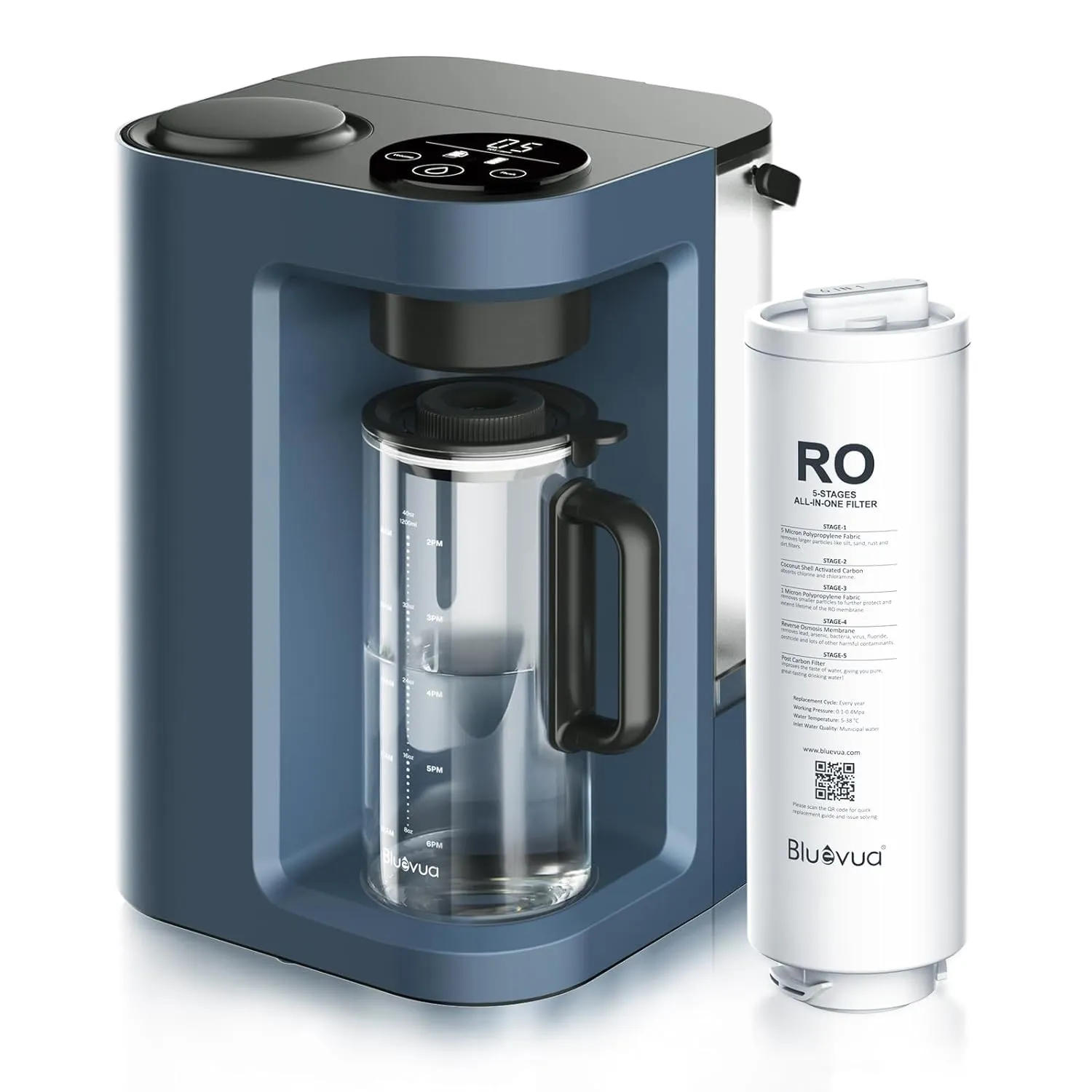 5-Stage Portable Reverse Osmosis Water Purifier – Efficient, Eco-Friendly, NSF/ANSI 58 Certified for Pure Water
