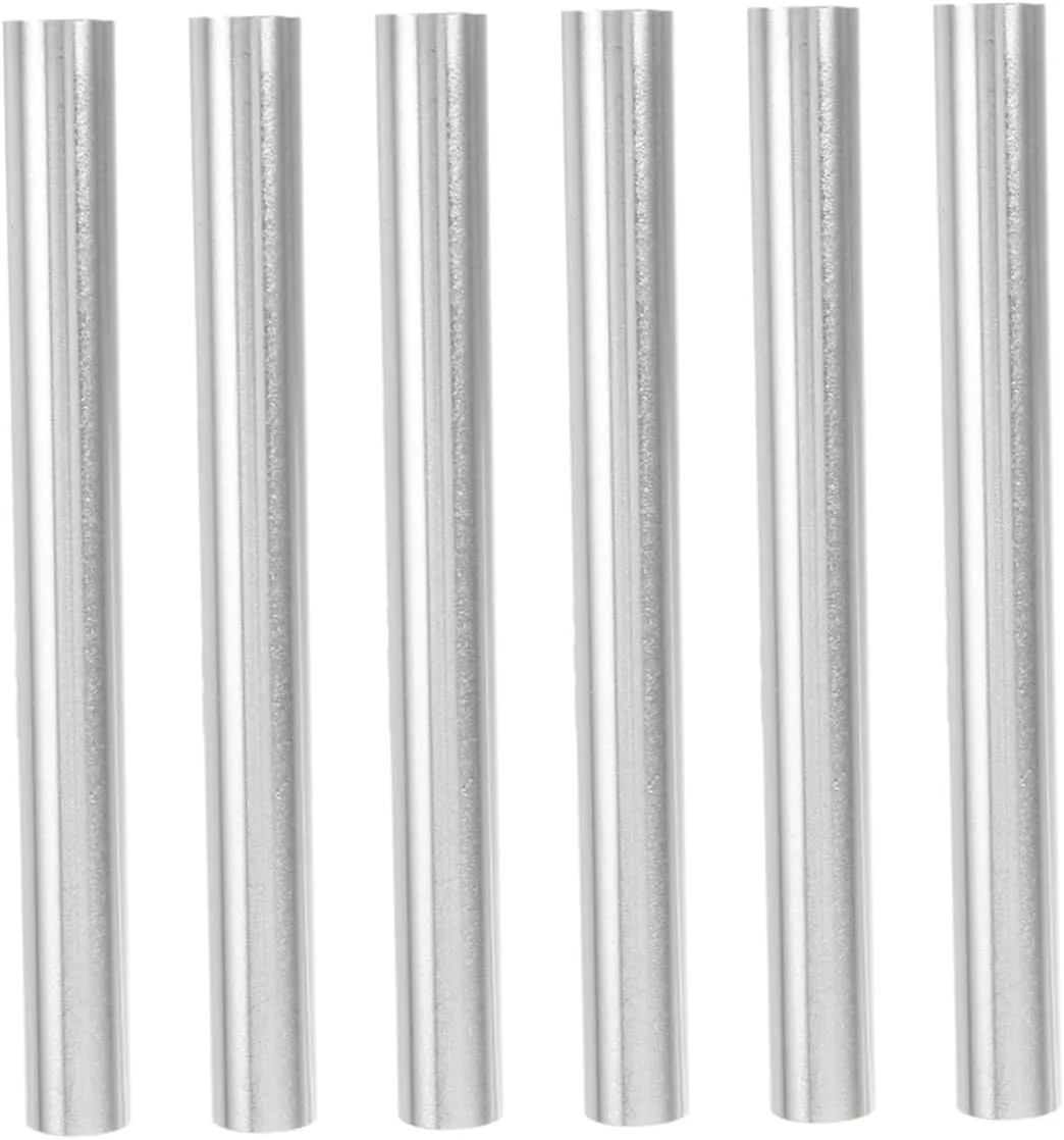 6Pcs Tent Pole Repair Connector Durable Aluminum Alloy Tent Repair Tubes for Outdoor Camping and Travel for Various Pole