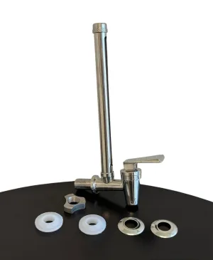 7.5" BPA-Free Sight Glass Spigot - New Flow Design, Clear View Water Level with Red Floating Ball. 304L Stainless Steel, Compatible with The Berkey® Gravity-Fed Water Filtration System