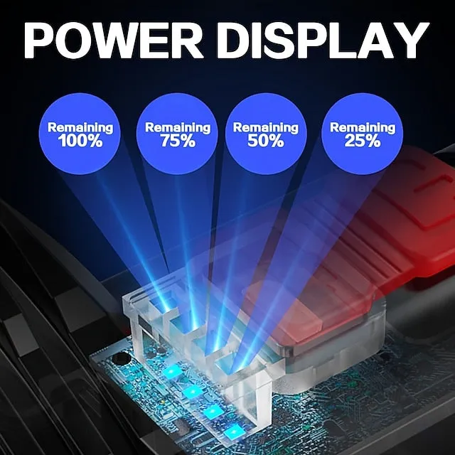 9 LED Flashlight Super Strong Torch with USB Rechargeable Handheld Lantern Waterproof Portable