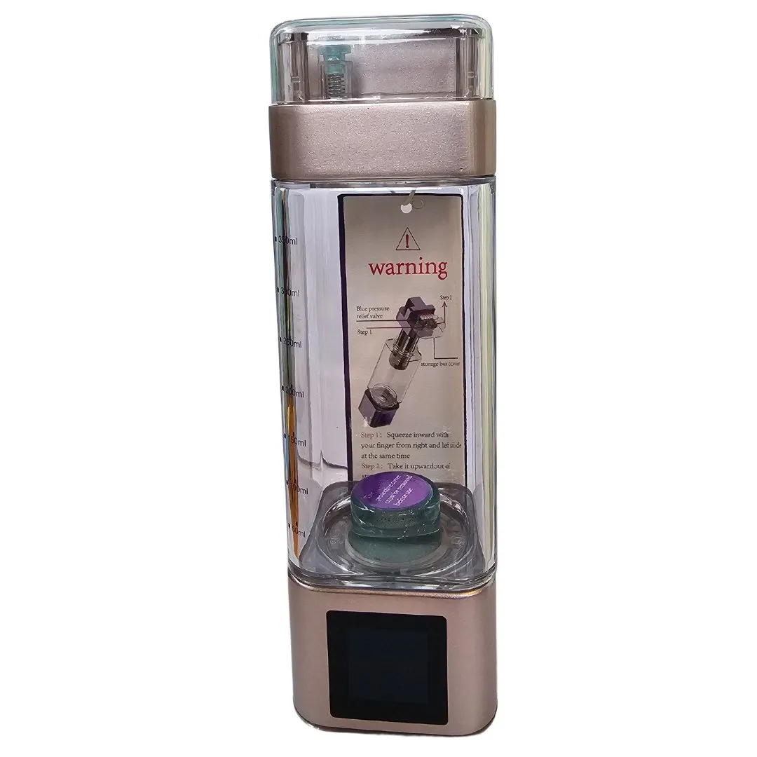 9000ppb Portable Hydrogen Water Bottle Generator   Activated Carbon Filter   Hydrogen Inhaler Kit