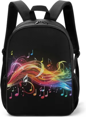 A Gym Artifact, The Canvas Rainbow Musical Note Melody Printed Yoga Storage Bag Is Durable, Wear-resistant And Does Not Strangle Shoulders. It Is Suitable for Both Men And Women