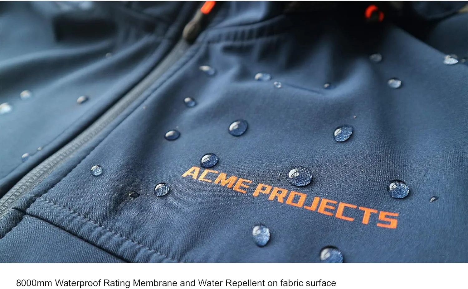 Acmelogy Men's Fleece Lined Softshell Jacket with Detachable Hood, Waterproof, Breathable, 8000mm/5000gm, YKK Zipper