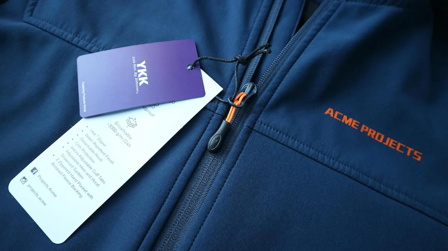 Acmelogy Men's Fleece Lined Softshell Jacket with Detachable Hood, Waterproof, Breathable, 8000mm/5000gm, YKK Zipper