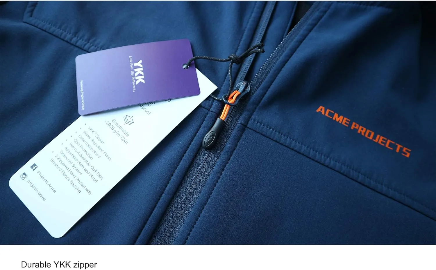 Acmelogy Men's Fleece Lined Softshell Jacket with Detachable Hood, Waterproof, Breathable, 8000mm/5000gm, YKK Zipper