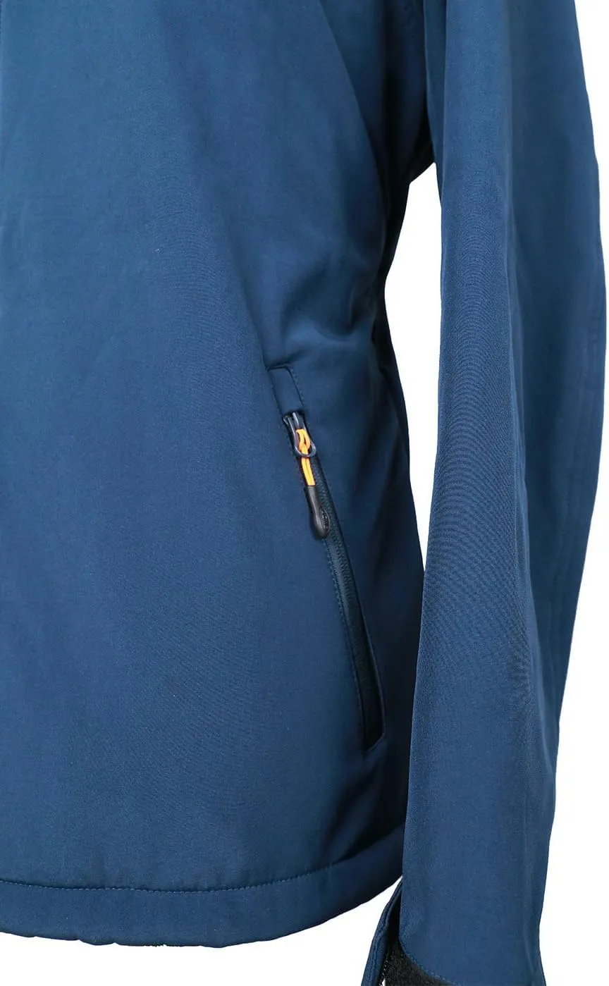 Acmelogy Men's Fleece Lined Softshell Jacket with Detachable Hood, Waterproof, Breathable, 8000mm/5000gm, YKK Zipper