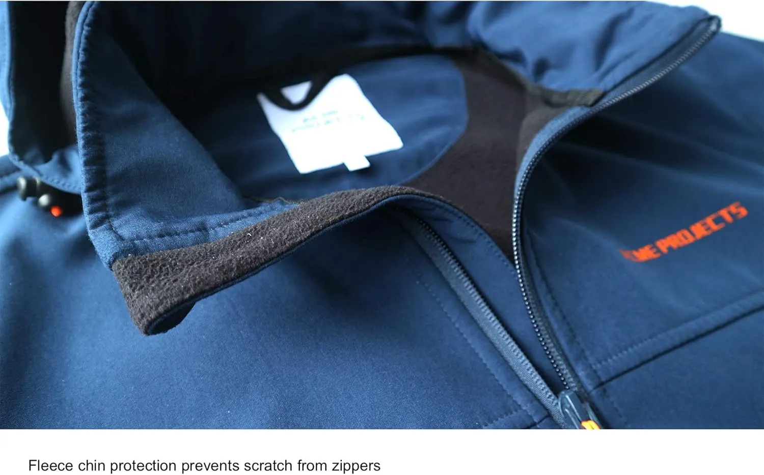 Acmelogy Men's Fleece Lined Softshell Jacket with Detachable Hood, Waterproof, Breathable, 8000mm/5000gm, YKK Zipper