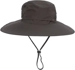 Adjustable Boonie Hat Breathable Mesh Sun Hat Wide Brim Bucket Hat Sun Protection Hiking Fishing Camping Hat