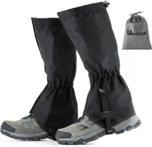 Adjustable Snake Gaiters for Men Women,Snow Boot Guard Gators,Shoe Gaiters,Waterproof Hiking Gaiters for Hunting,Running,Snow,Mountain Climbing,Yard Work