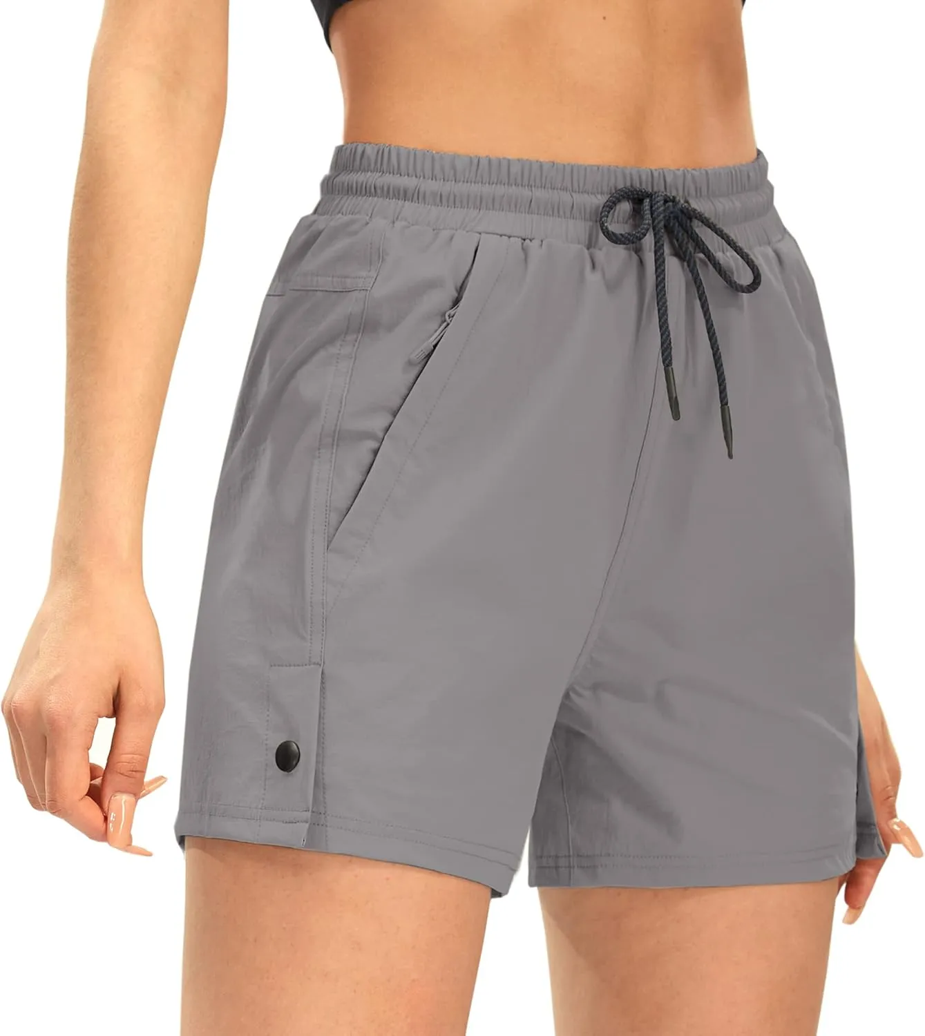 AFITNE Women's 4" Hiking Shorts Quick Dry Lightweight Outdoor Shorts Travel Athletic Golf Shorts with Pockets Water Resistant