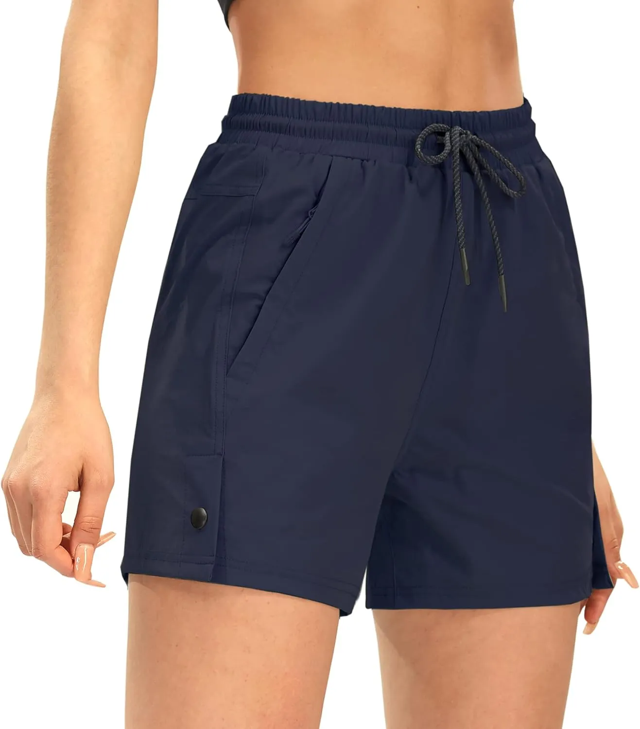 AFITNE Women's 4" Hiking Shorts Quick Dry Lightweight Outdoor Shorts Travel Athletic Golf Shorts with Pockets Water Resistant