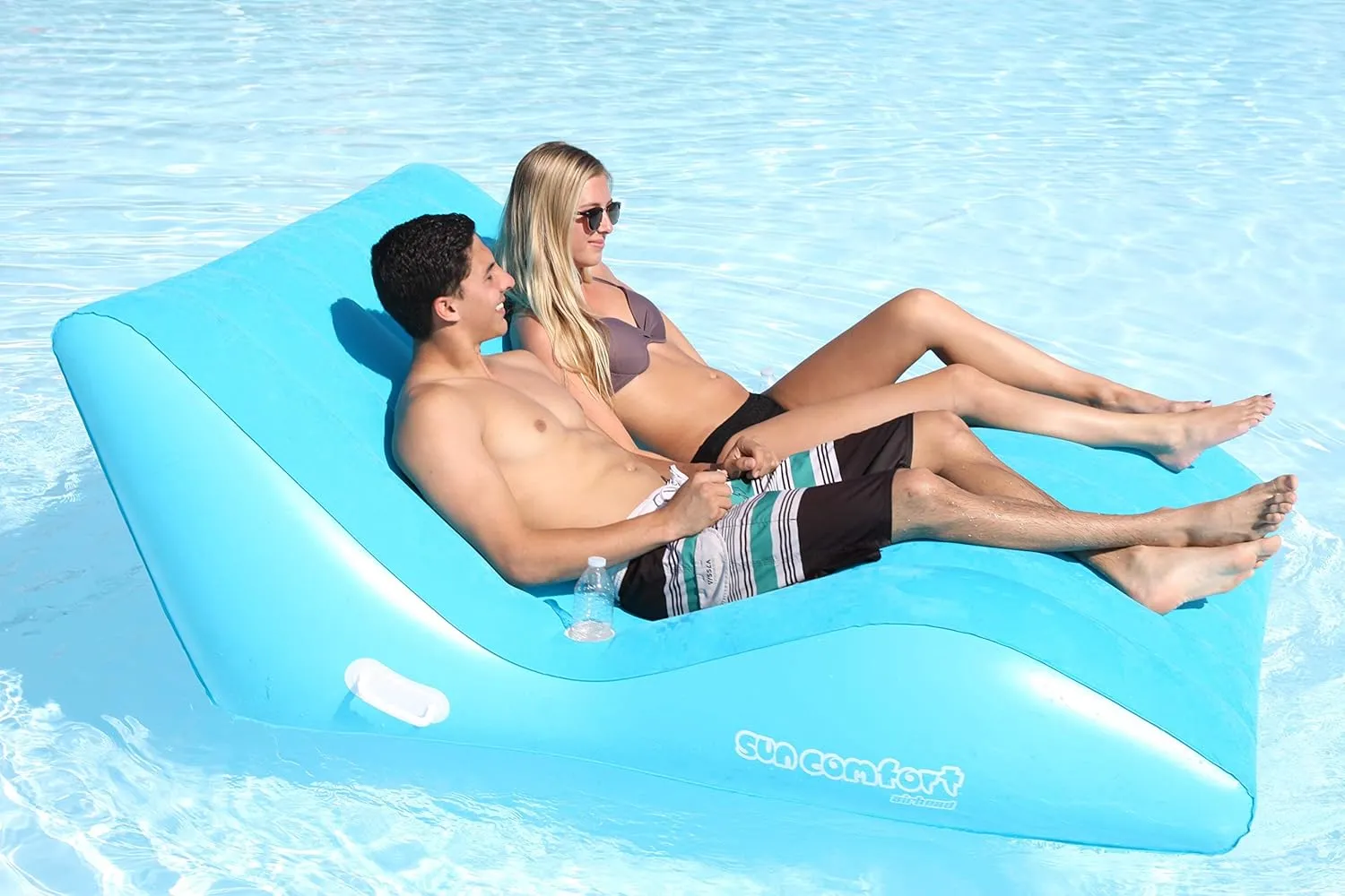 AIRHEAD SUN COMFORT COOL SUEDE Double Zero Gravity Lounge, Sapphire